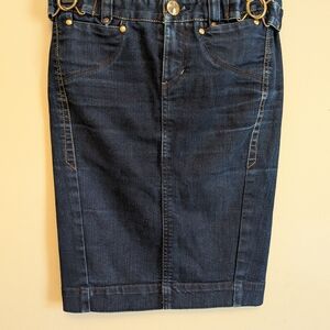 Armani Exchange Dark Blue Pencil Skirt Size 0